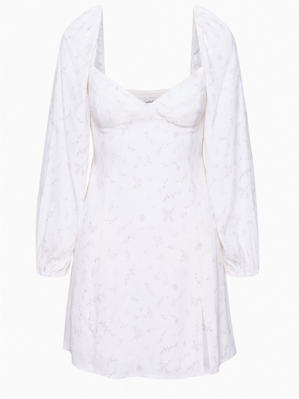 NWT Wilfred Cream Floral Long-Sleeve Dress